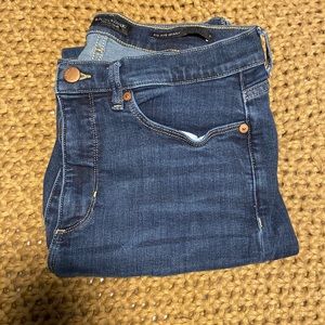 Banana Republic Mid Rise Skinny Jean Dark Blue Wash